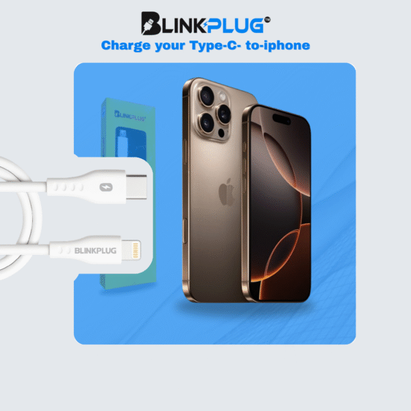 Blink Plug Type C to Lightning-Cable 20W Original Fast Charger Cable Power Charging Cord Compatible with iPhone 14/13/12/12 PRO Max/12/11/11PRO/XS/Max/XR/X/8/iPad (HB-AL6A013) - Image 5