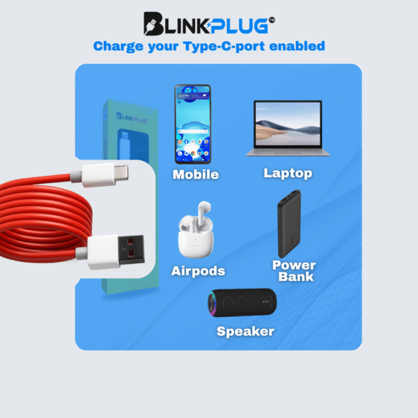 Blink Plug Usb Type C Cable 1 M 85 W Type C Cable Fast Charging Cable Support Dash/Vooc/Supervooc/Warp/Flash/Turbo - Image 5