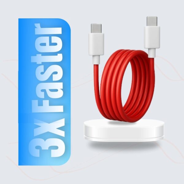 Blink Plug_Type C to Type C Fast Charging Cable 65W Warp Charge Compatible with Samsung Galaxy M13 M04 M42 M54 M33 M53 M51 S20 Ultra, S23, S22, S21, S10, A71, A73, A34, A54, A53, A51, Z Fold/Flip Series and All devices with Type C port - Image 2